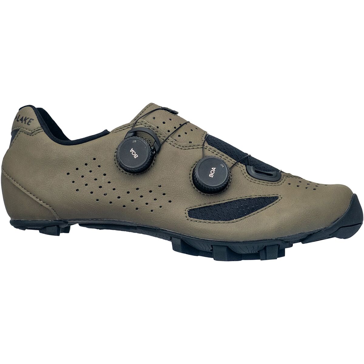 Image of Lake MX239-X Wide Gravel Bike Shoe Stone/Black, 44.5