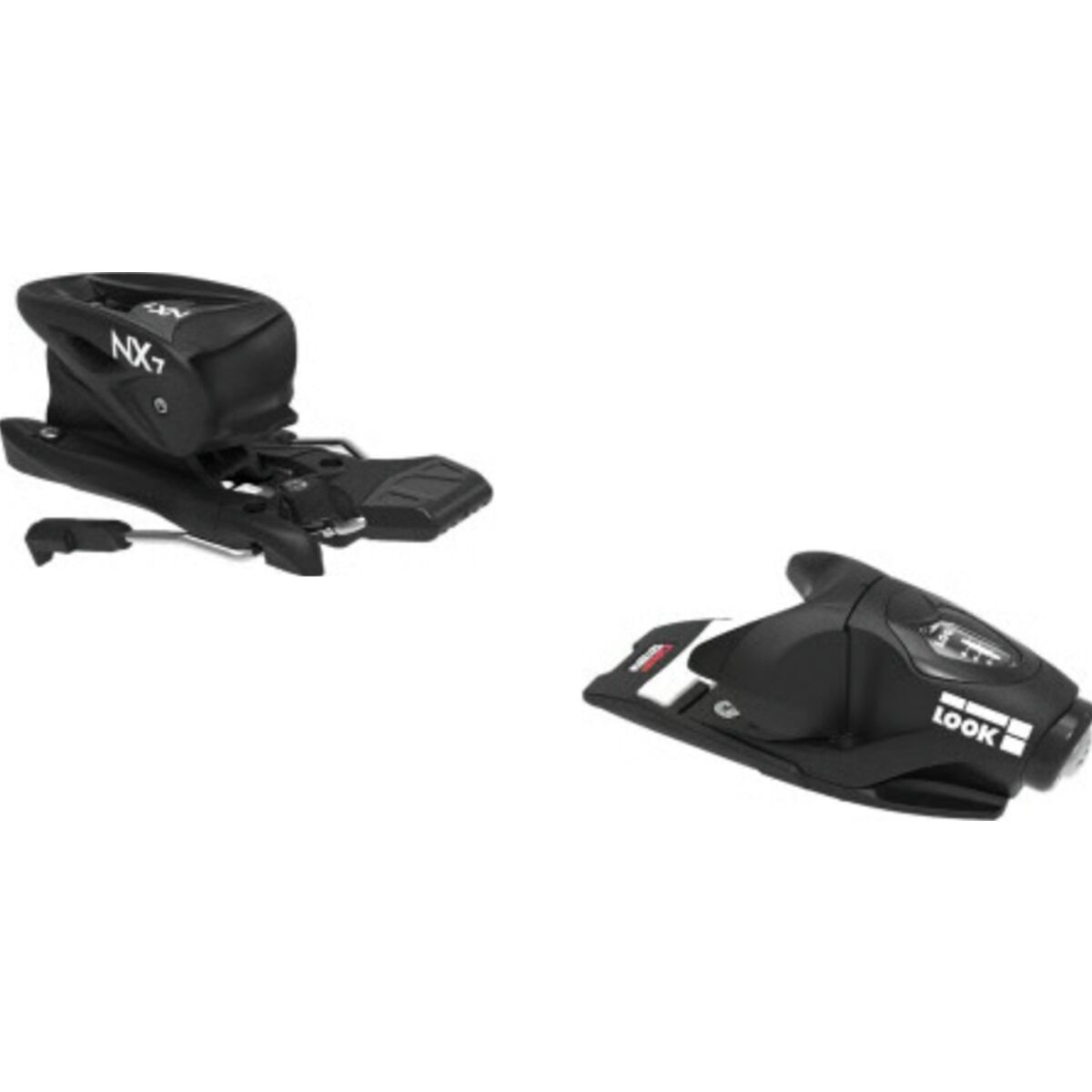 Image of Look Nx Jr 7 Ski Bindings with Brake - Kids' Black/White, 83mm