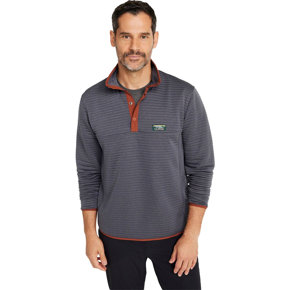 Image of L.L.Bean Airlight Knit Pullover Sweatshirt - Men's Platinum, L