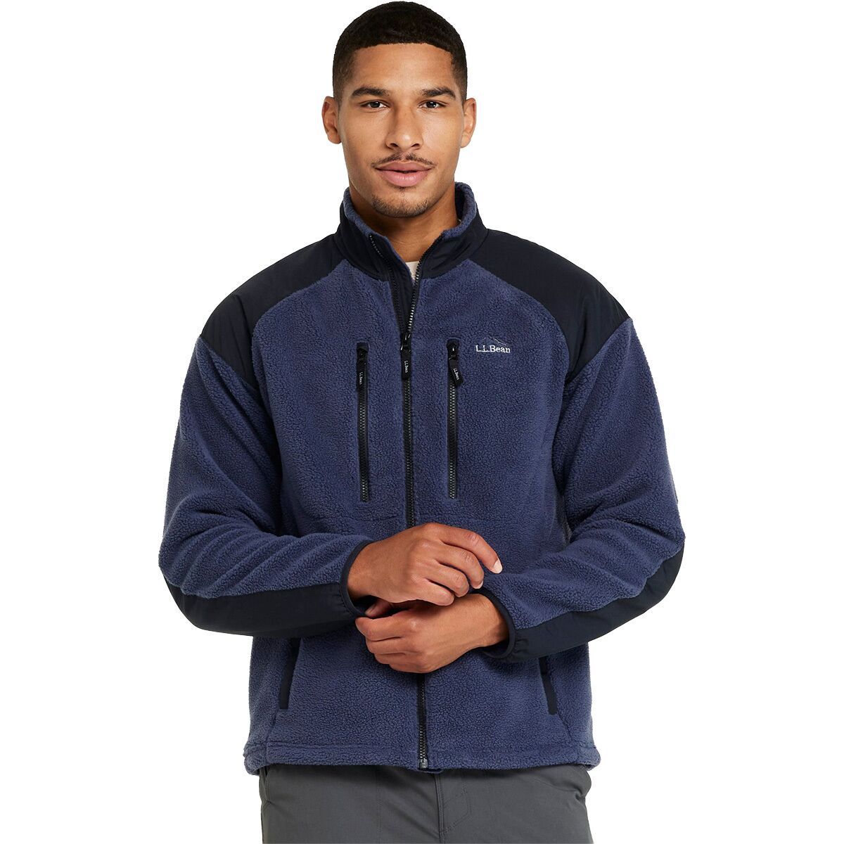 Image of L.L.Bean All Conditions Fleece Jacket - Men's Carbon Navy, S