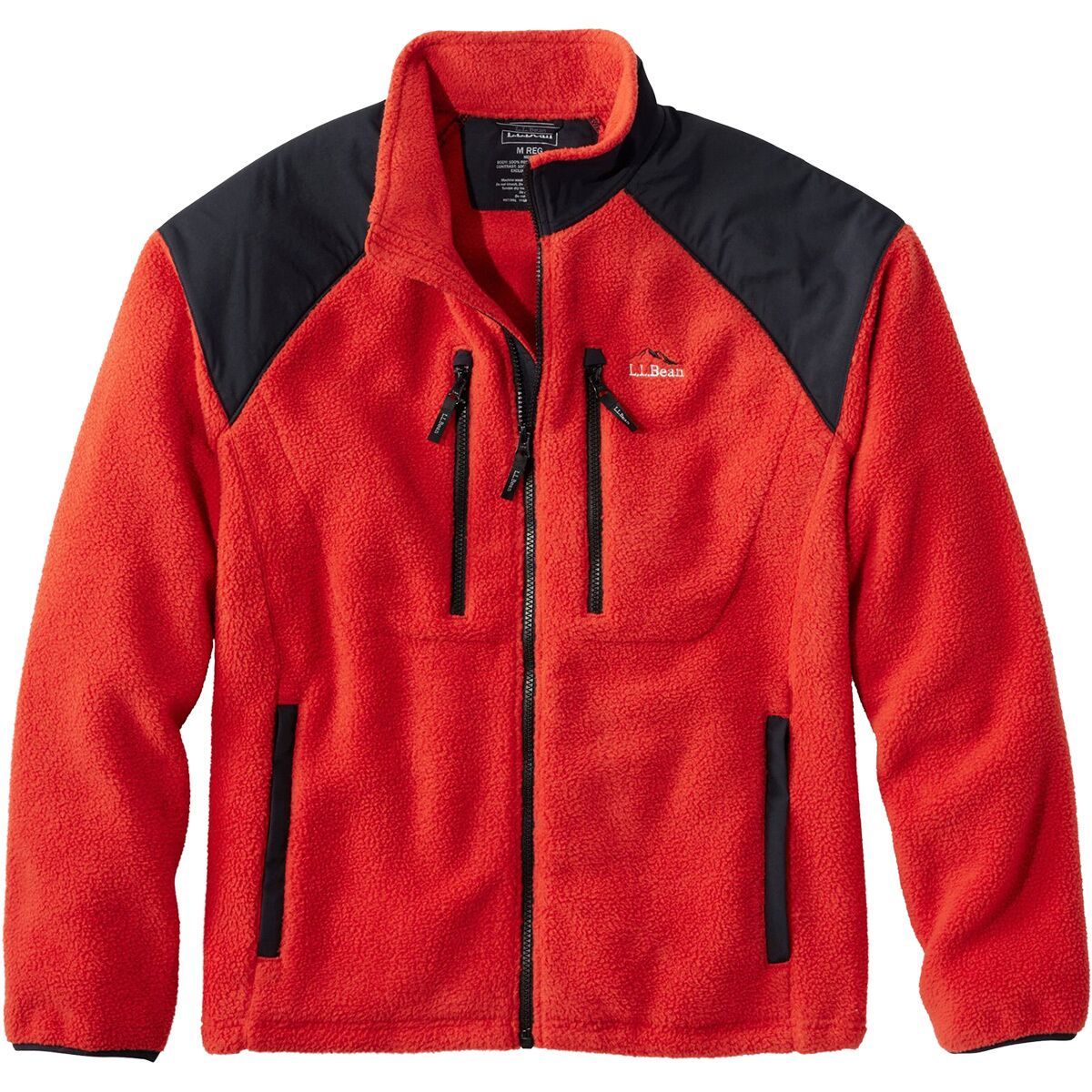 Image of L.L.Bean All Conditions Fleece Jacket - Men's Orange Red, M