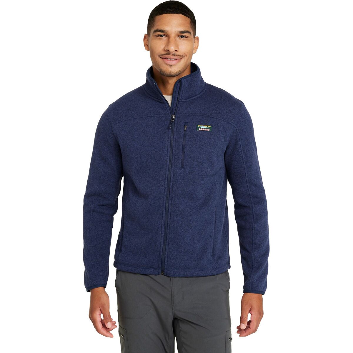 Image of L.L.Bean Bean's Sweater Fleece Pullover - Men's Bright Navy, L