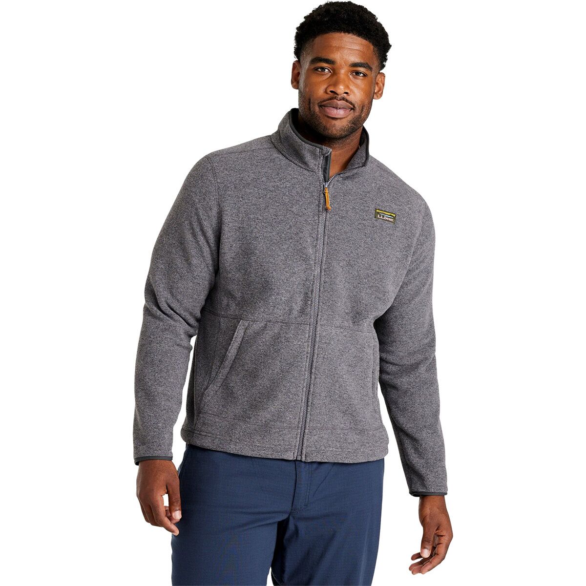 Image of L.L.Bean Mountain Classic Fleece Jacket - Men's Charcoal Heather, L