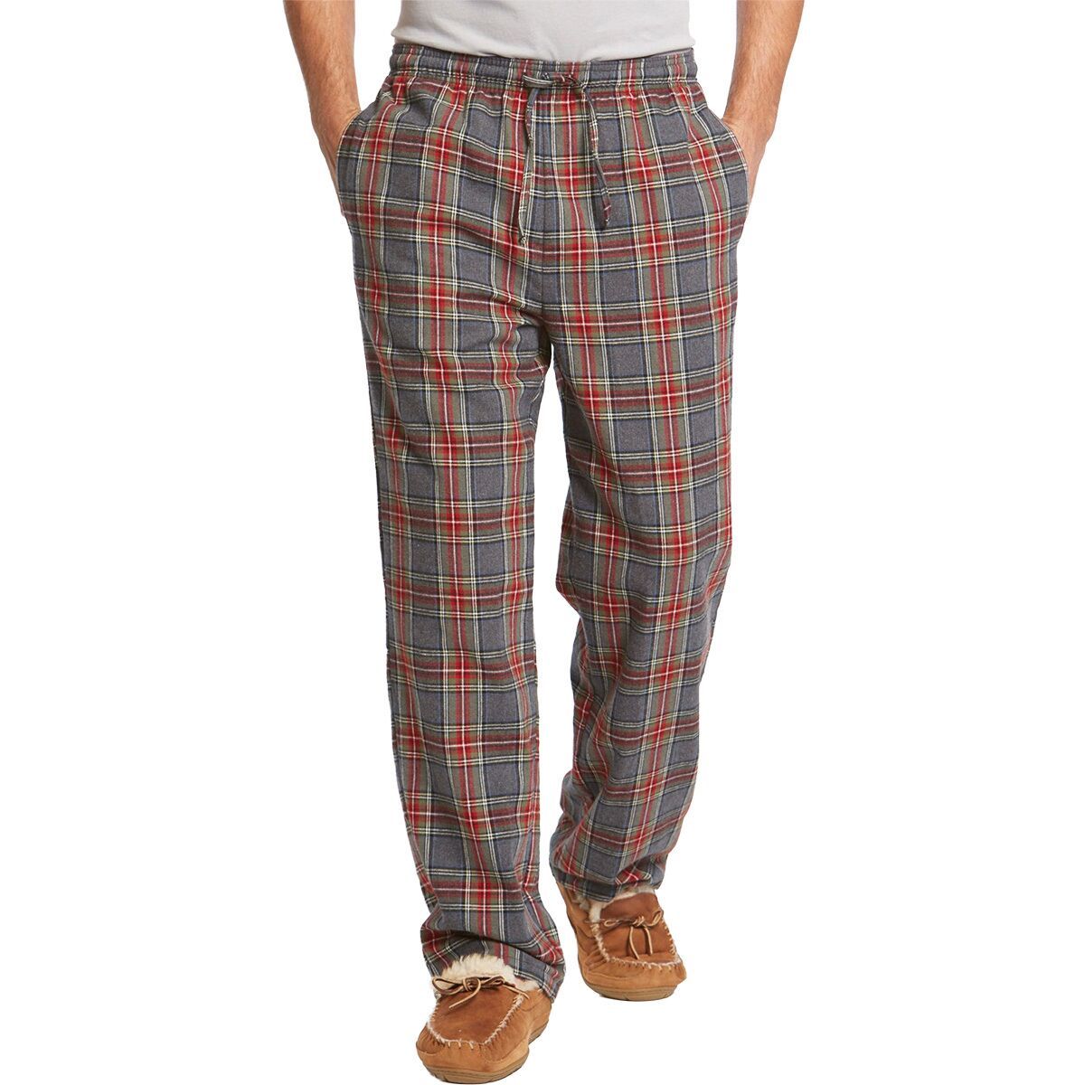 Image of L.L.Bean Scotch Plaid Flannel Sleep Pant - Men's Grey Stewart, M-32