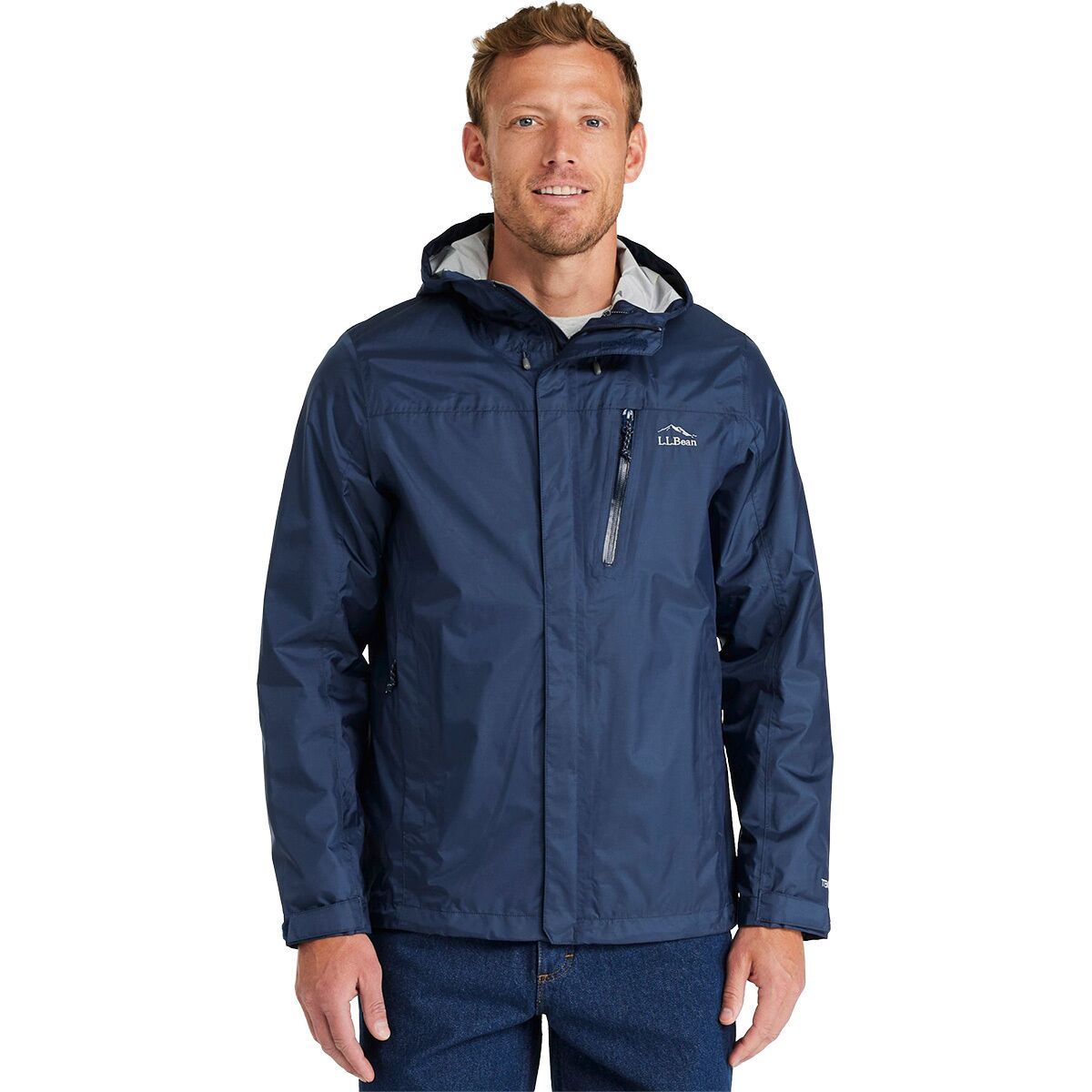 Image of L.L.Bean Trail Model Rain Jacket - Men's Nautical Navy, S