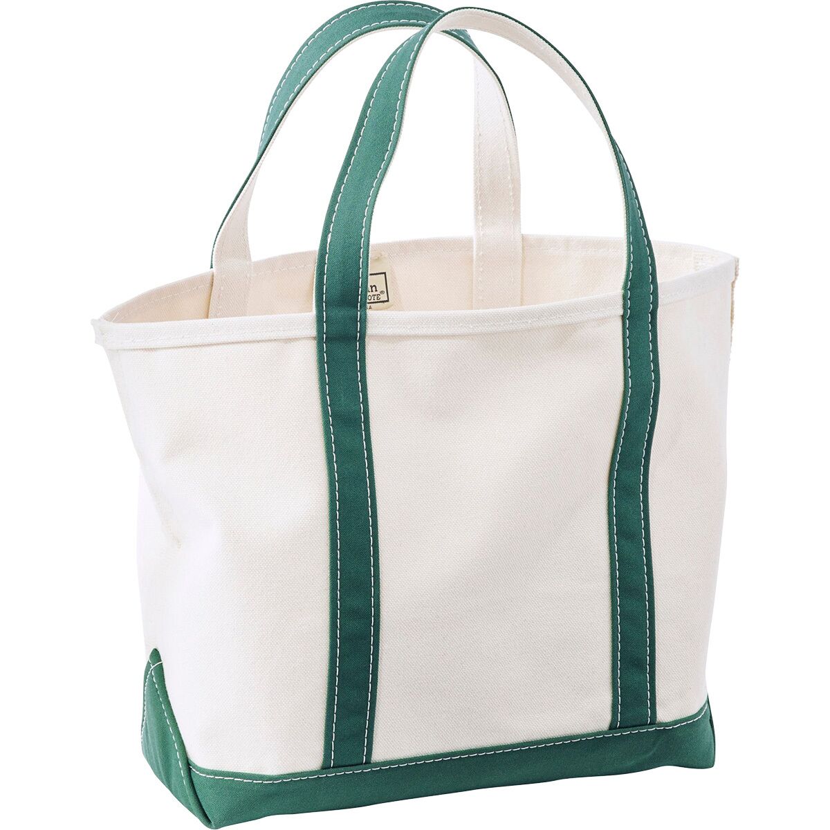 Image of L.L.Bean Boat And Tote Large Open-Top Tote Bag Dark Green, One Size