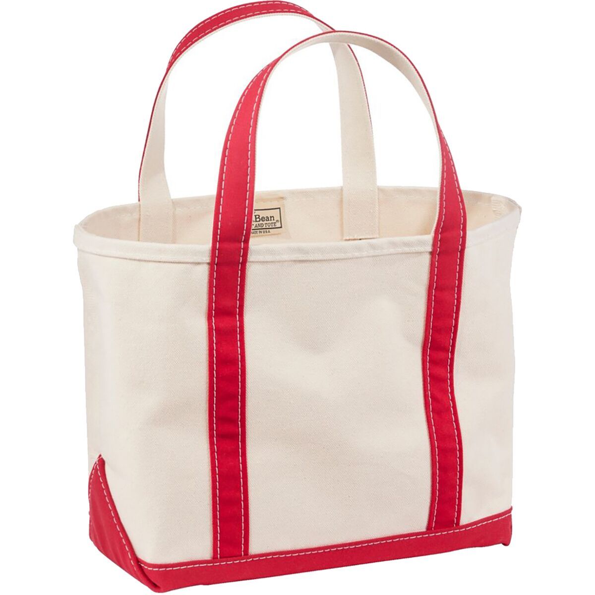 L.L.Bean Boat and Tote Medium Red Trim