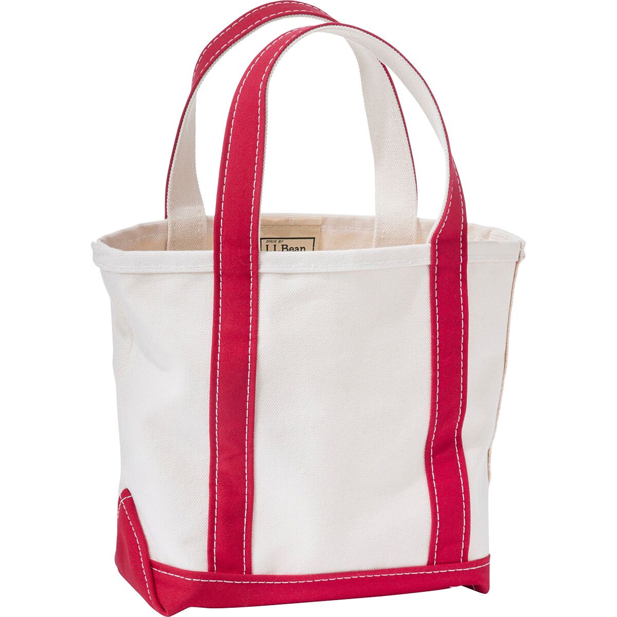 Image of L.L.Bean Boat and Tote Small Red Trim, One Size