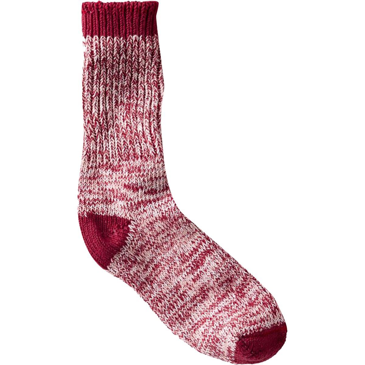 Image of L.L.Bean Cotton Ragg Sock Light Mahogany/Dark Salmon, L