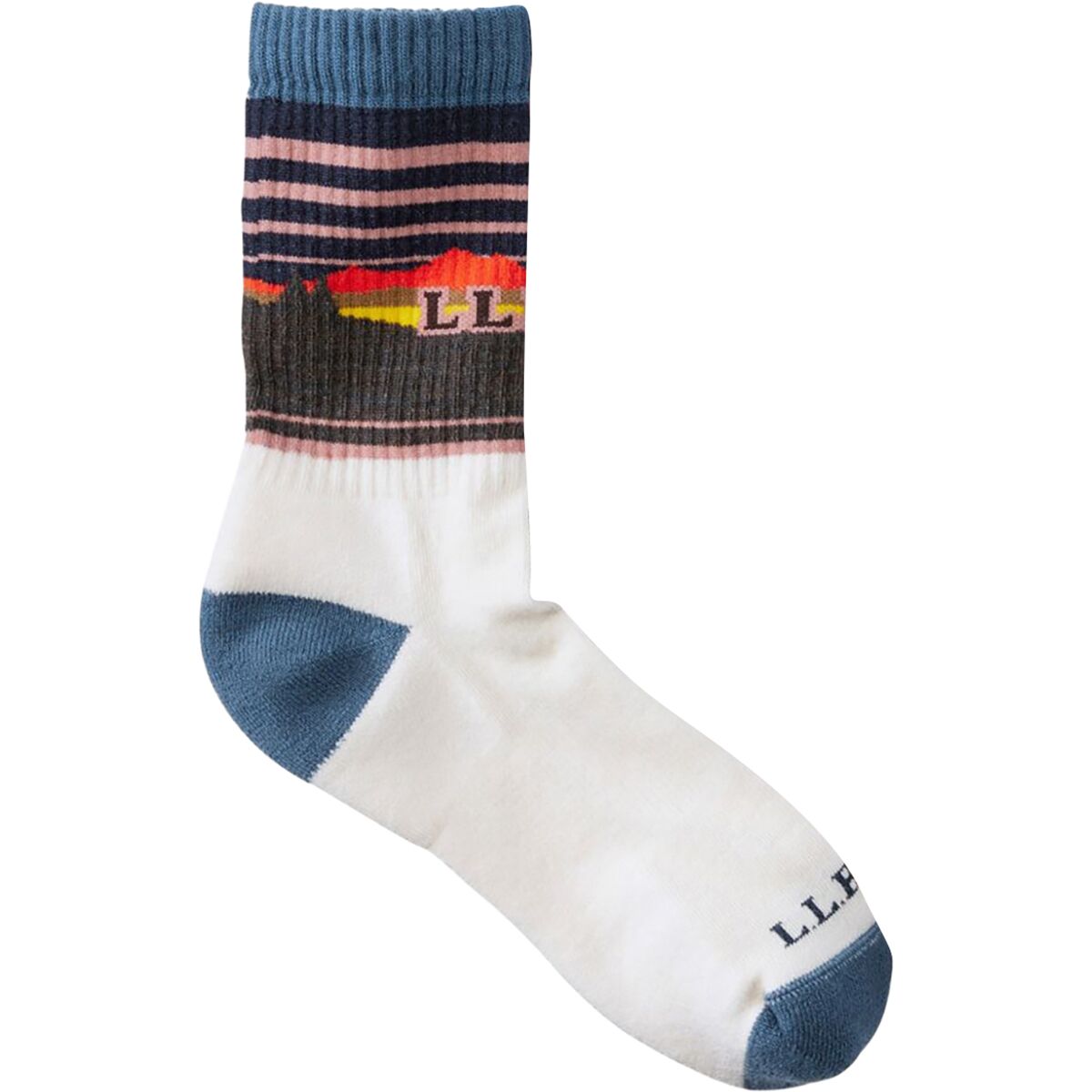 Image of L.L.Bean Katahdin Mountain Hiker Socks Shore/Mallard Blue, L