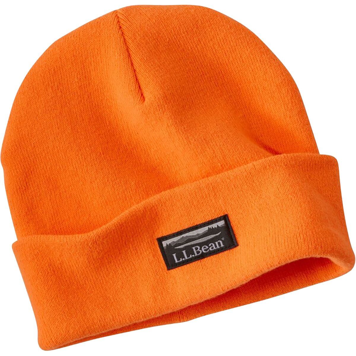 L.L.Bean L.L.Beanie Solid Electric Orange, One Size