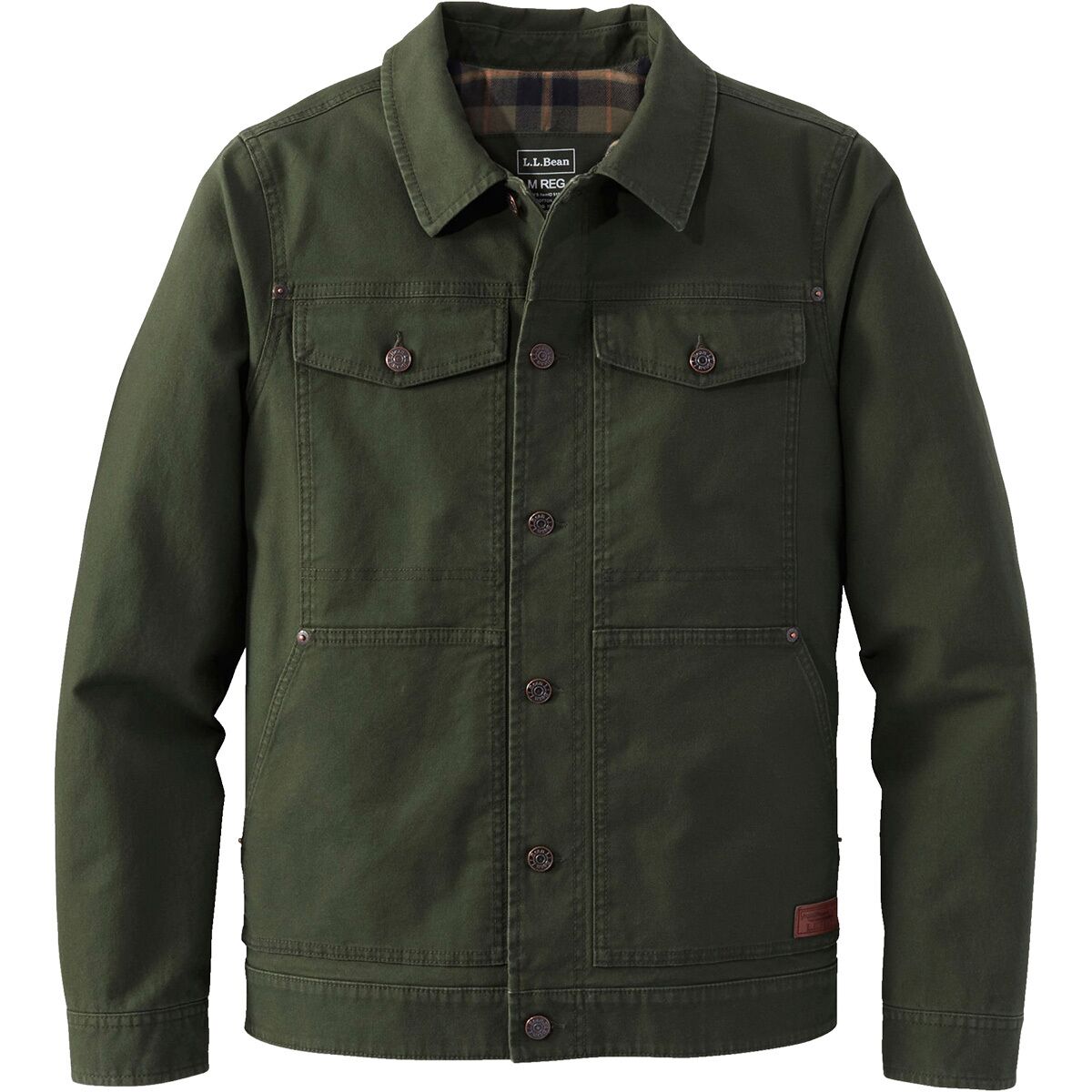 Image of L.L.Bean BeanFlex Utility Trucker Regular Jacket - Men's Deep Loden, XL