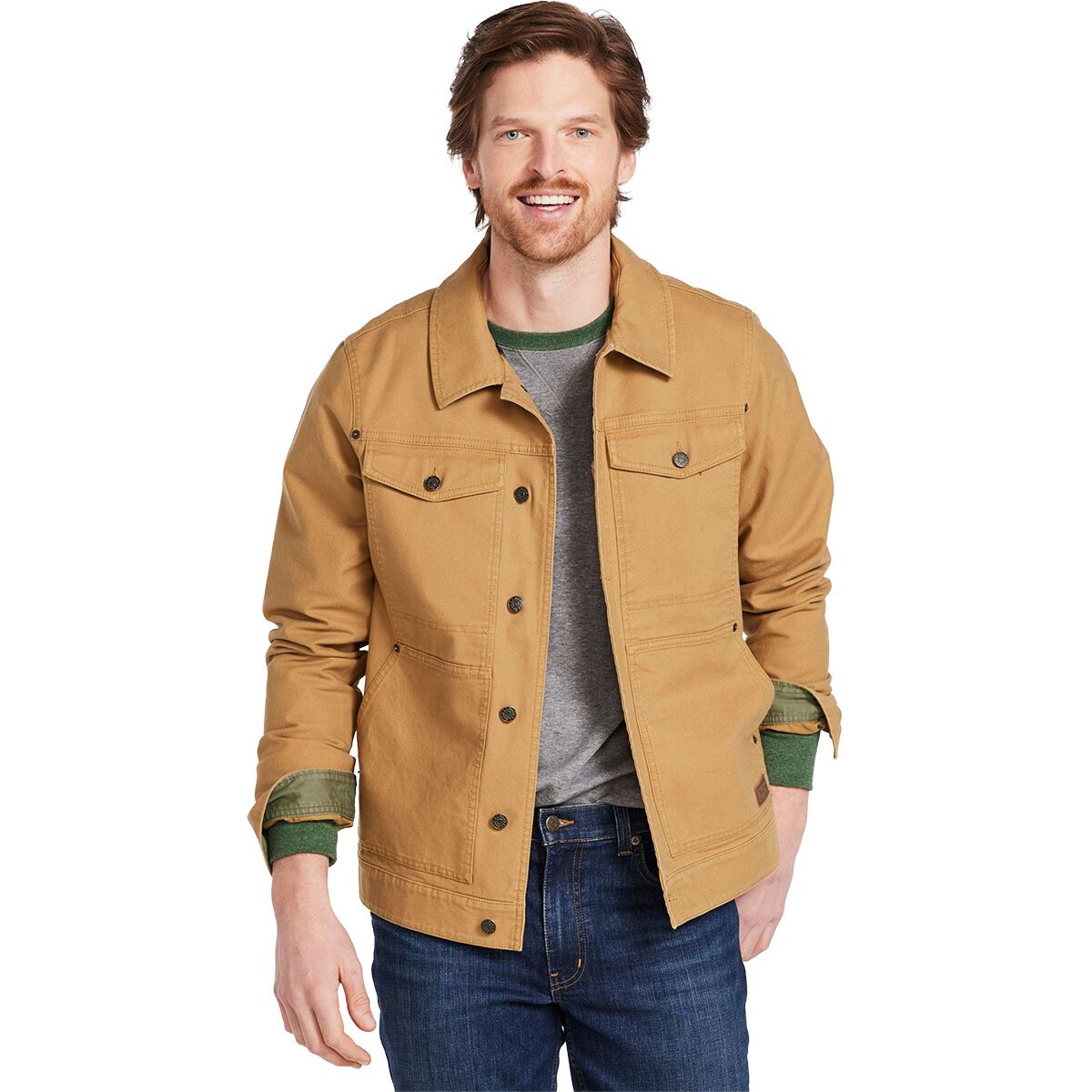 Image of L.L.Bean BeanFlex Utility Trucker Regular Jacket - Men's Marsh Brown, L