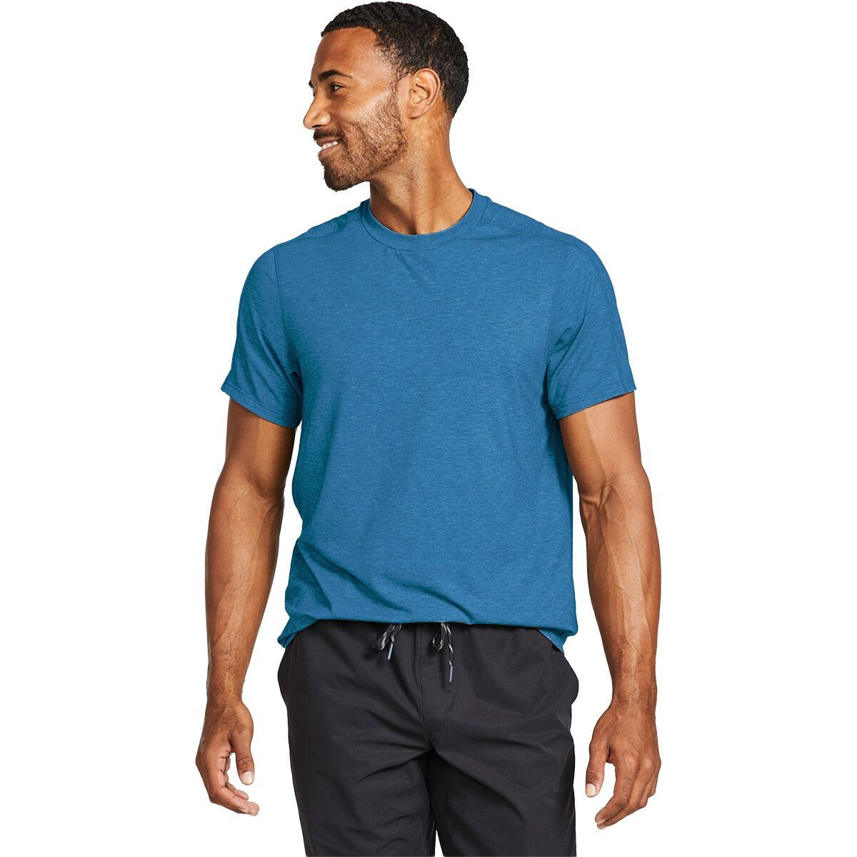 Image of L.L.Bean Everyday SunSmart Short-Sleeve Regular Shirt - Men's Blue Water, L
