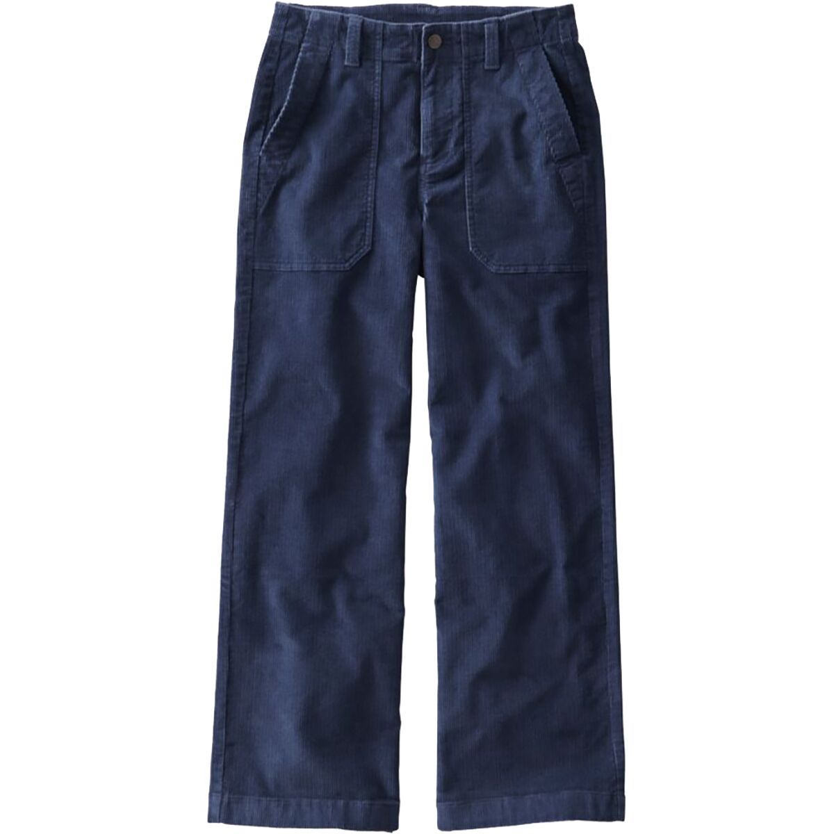 Image of L.L.Bean 207 Vintage Corduroy High Rise Wide Leg Pant - Women's Carbon Navy, 2/Reg