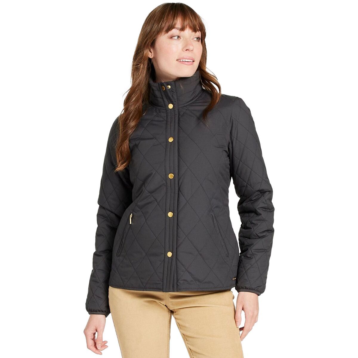 Image of L.L.Bean Bean's Cozy Quilted Jacket - Women's Darkest Gray, S