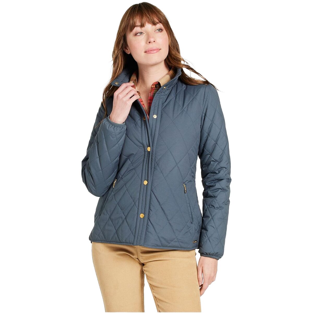 Image of L.L.Bean Bean's Cozy Quilted Jacket - Women's Rangeley Blue, L