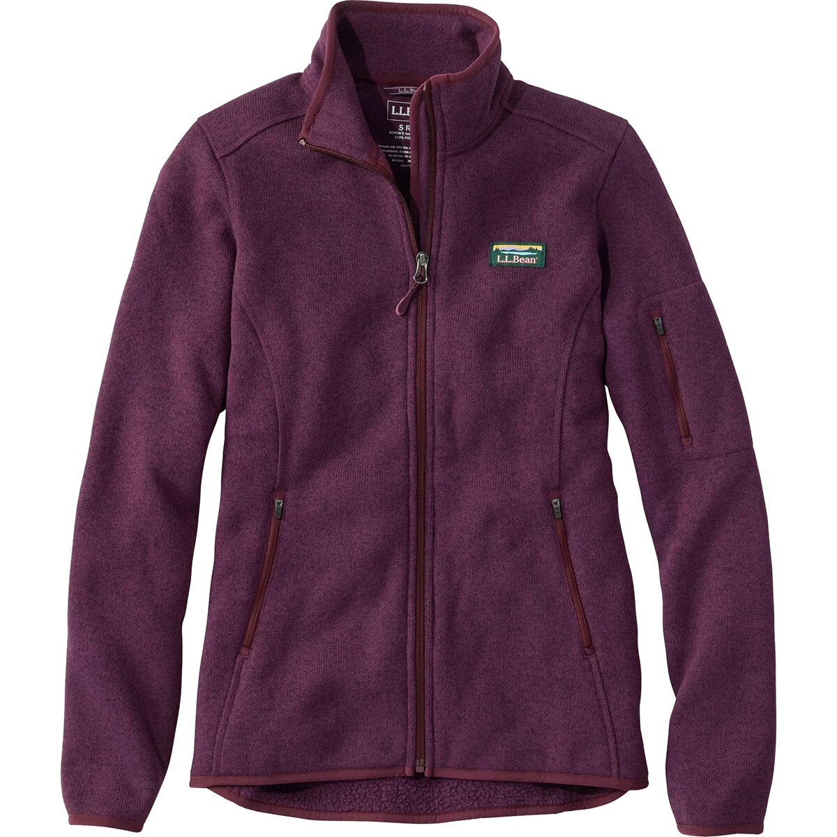 Image of L.L.Bean Bean's Sweater Fleece Full-Zip Jacket - Women's Fig, S
