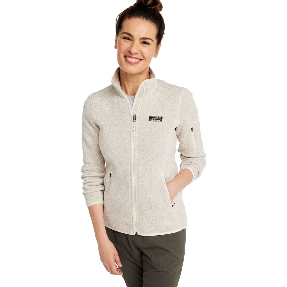Image of L.L.Bean Bean's Sweater Fleece Full-Zip Jacket - Women's Sailcloth, S