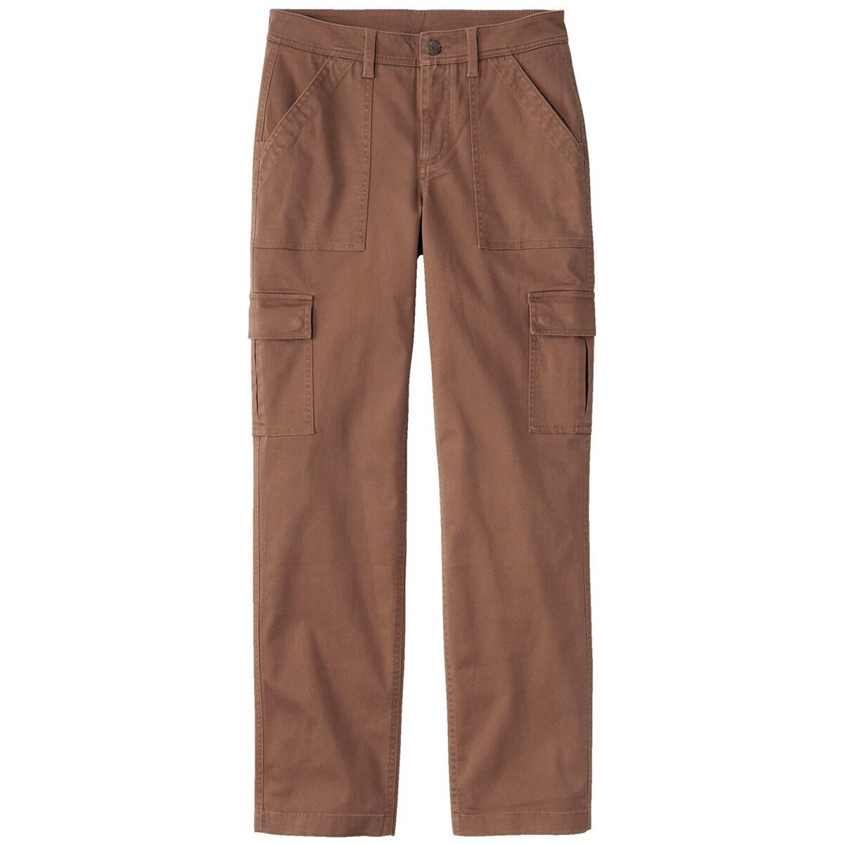 Image of L.L.Bean Comfort Stretch Mid Rise Straight Leg Cargo Pant - Women's Acorn, 12/Reg