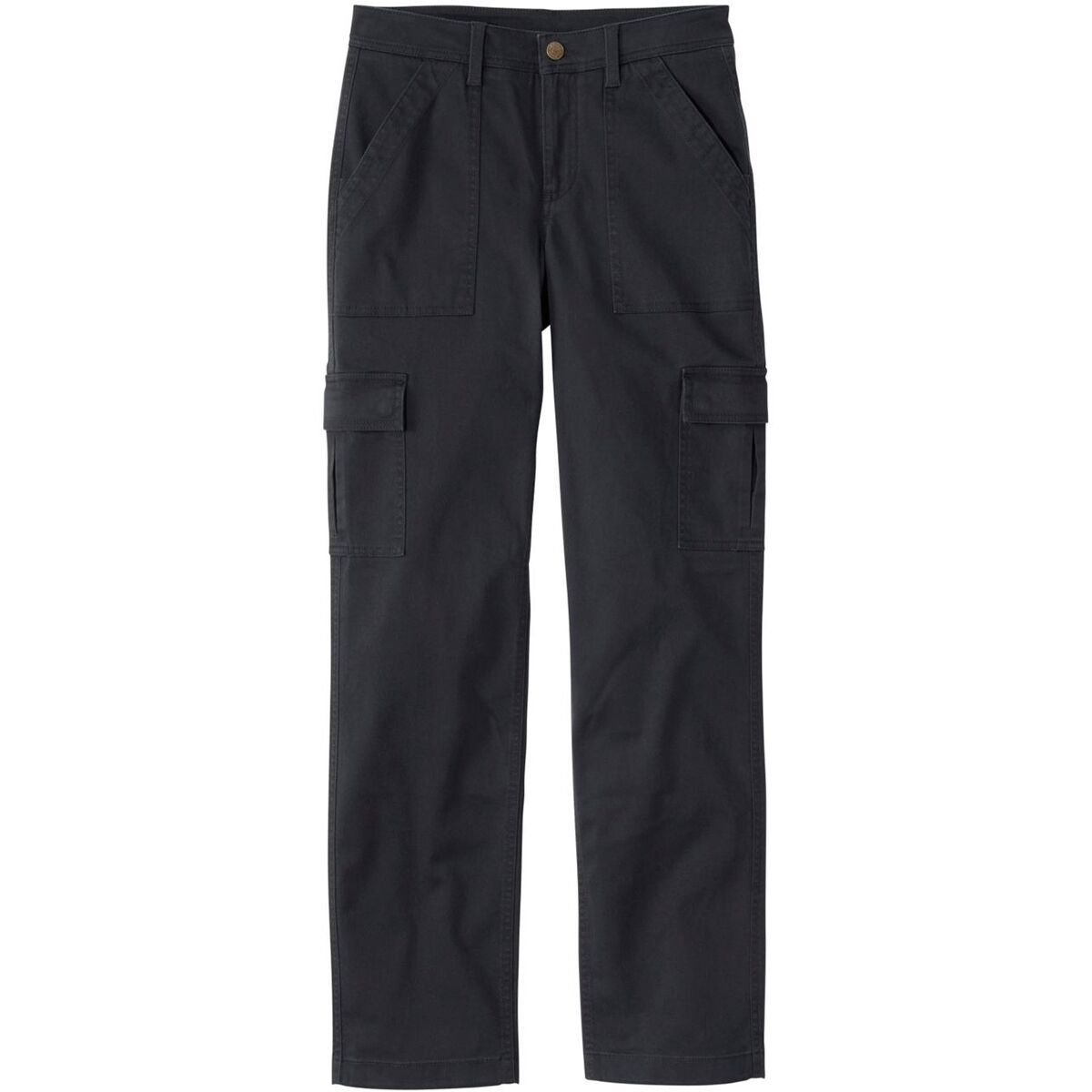 Image of L.L.Bean Comfort Stretch Mid Rise Straight Leg Cargo Pant - Women's Carbon Navy, 14/Reg