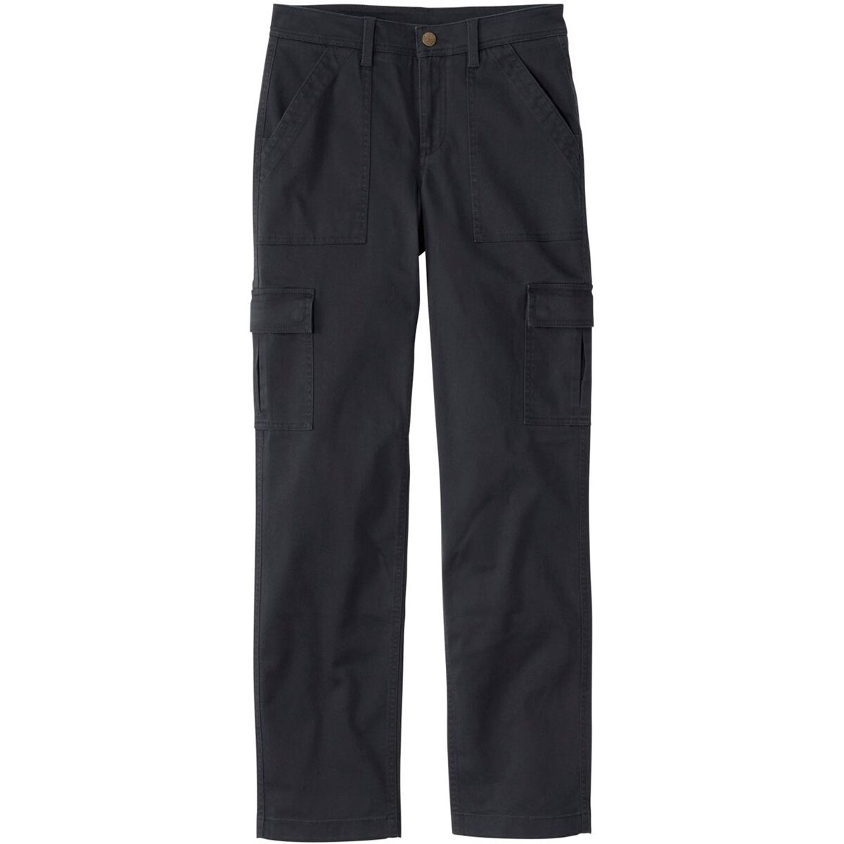 Image of L.L.Bean Comfort Stretch Mid Rise Straight Leg Cargo Pant - Women's Carbon Navy, 4/Reg