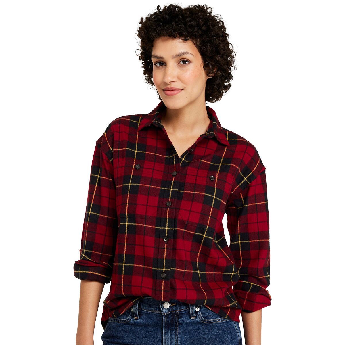 Image of L.L.Bean Scotch Plaid Heritage Boyfriend Shirt - Women's Wallace, S