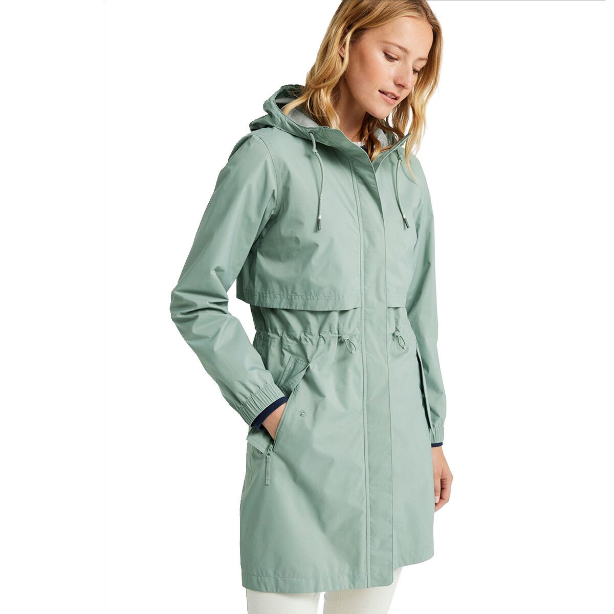Image of L.L.Bean Wharf Street Rain Coat - Women's Faded Sage, M