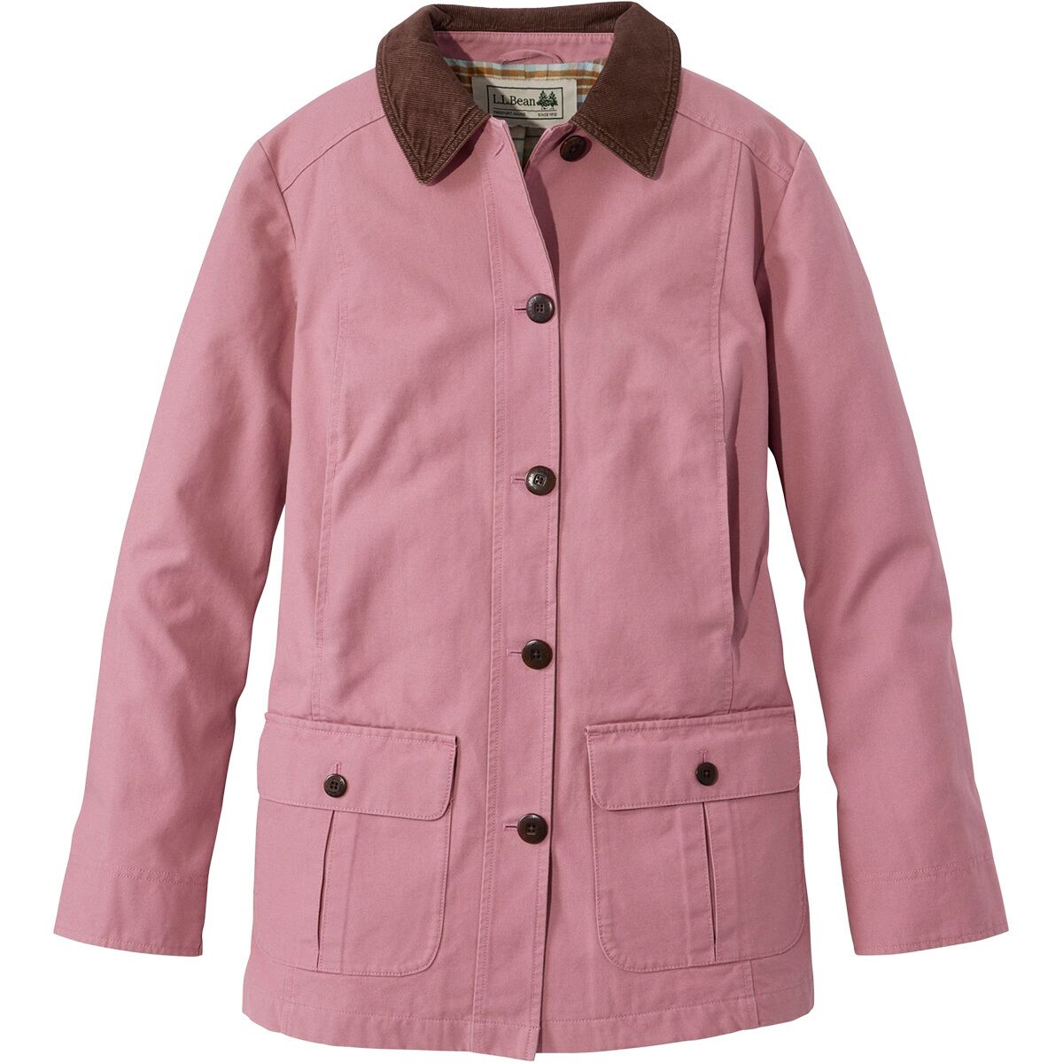Image of L.L.Bean Adirondack Barn Flannel Lined Coat - Women's Washed Orchid, XL
