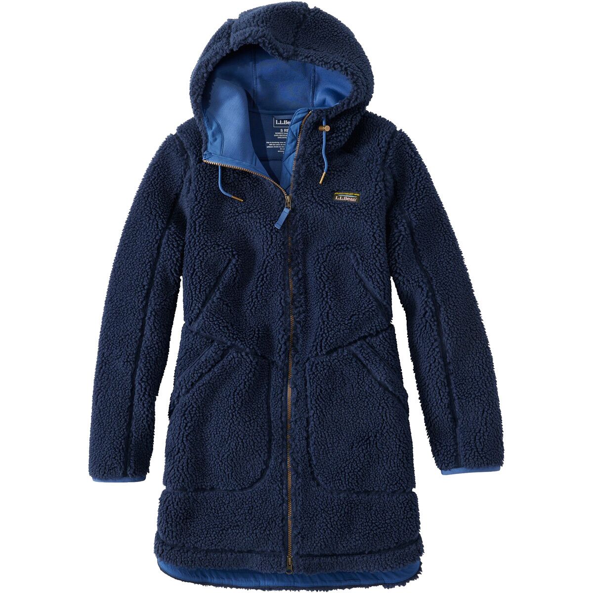 Image of L.L.Bean Mountain Pile Fleece Coat - Women's Classic Navy, M
