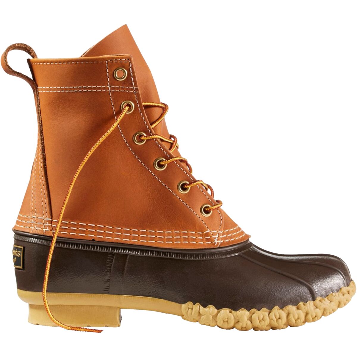 Image of L.L.Bean Bean 8in Boot - Women's Tan/Bean Boot Brown/Gum, 9.0