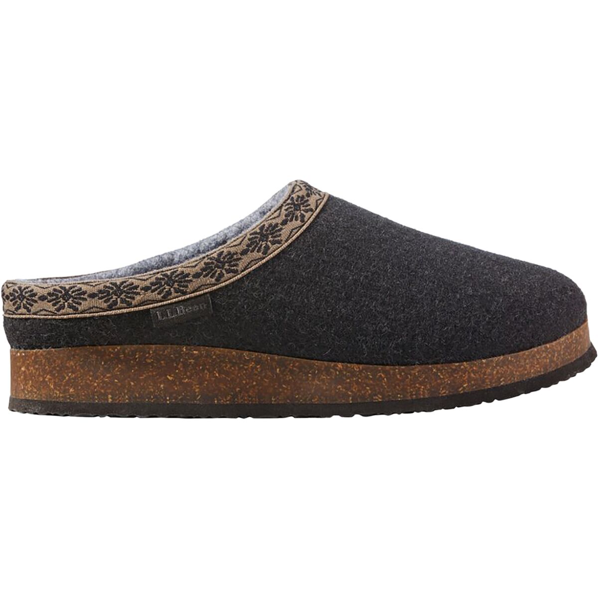 Image of L.L.Bean Wool Slipper Clog - Women's Black, 9.0