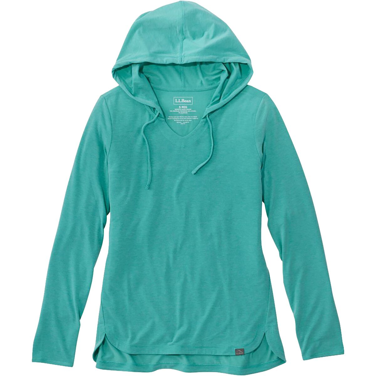 Image of L.L.Bean Everyday SunSmart Hoodie - Women's Gulf Teal, L