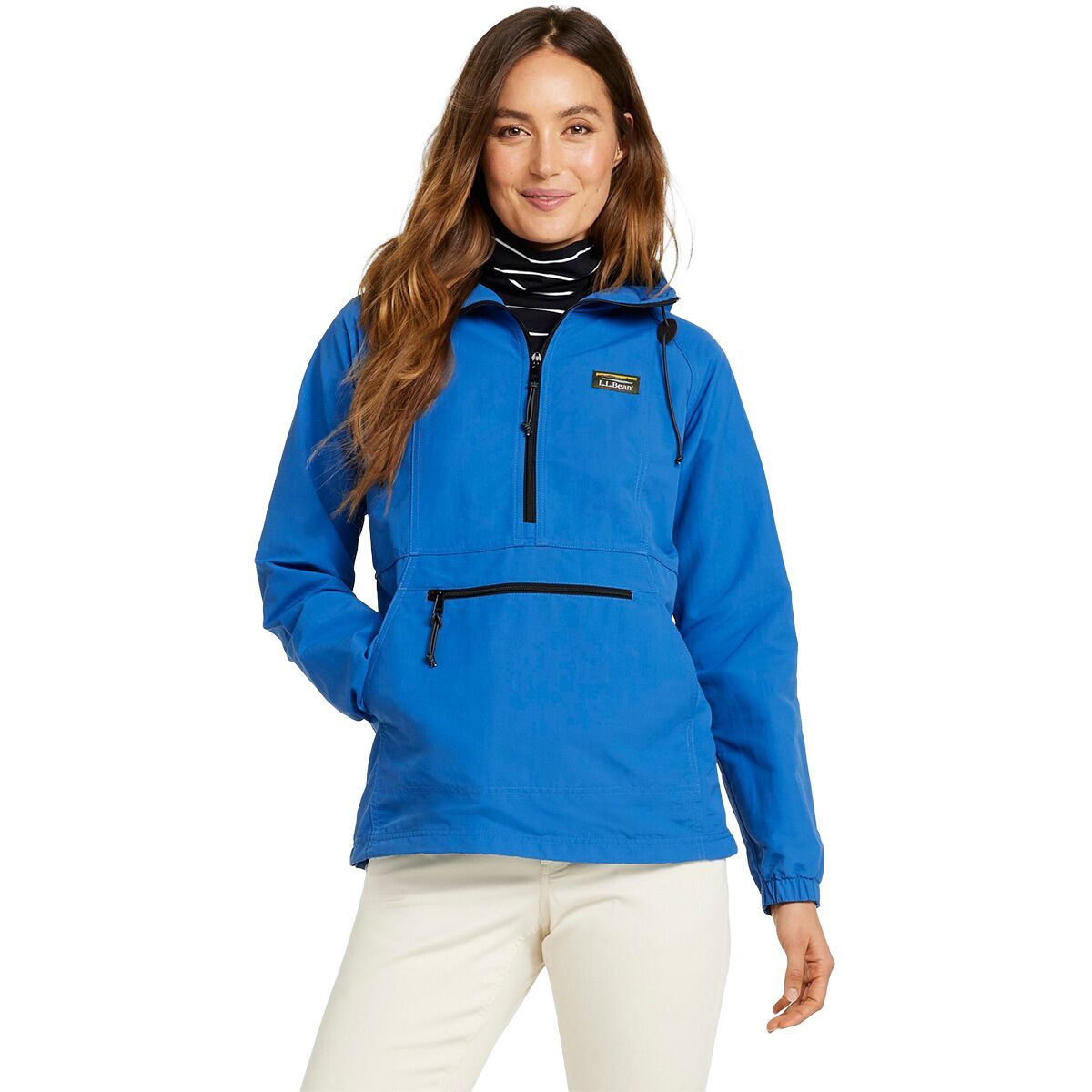 Image of L.L.Bean Mountain Classic Regular Anorak - Women's Deep Glacier Blue, XS