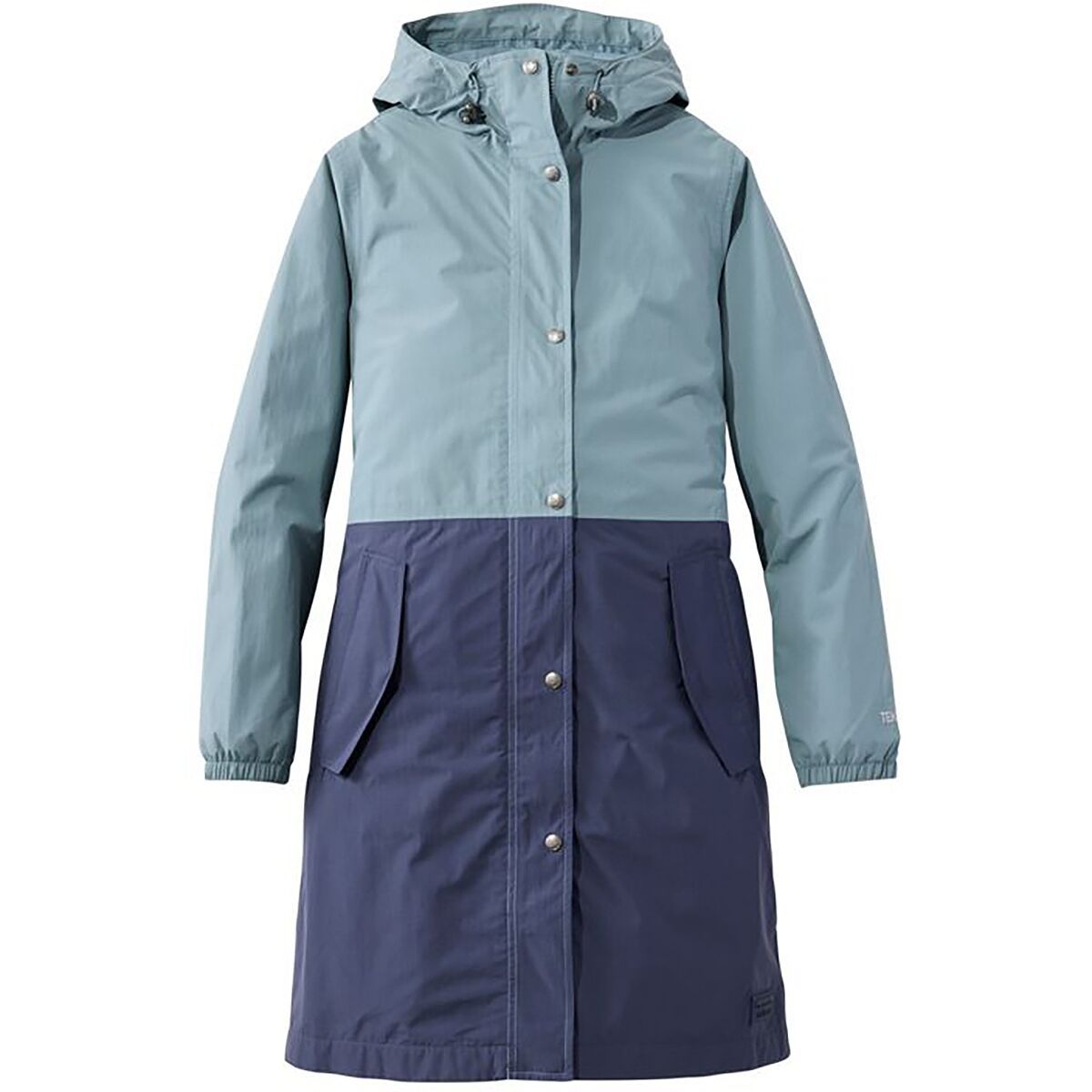 Image of L.L.Bean Mountain Classic Regular Rain Coat - Women's Forest Gray/Dark Steel Gray, L