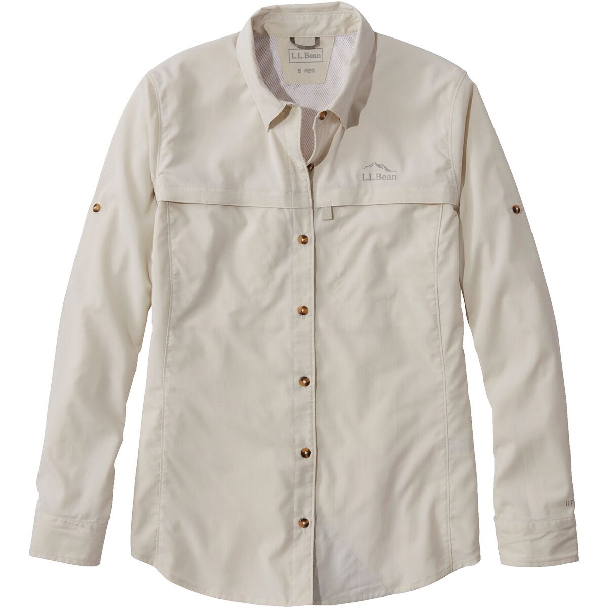 Image of L.L.Bean Tropicwear Regular Long-Sleeve Shirt - Women's Silver Birch, L
