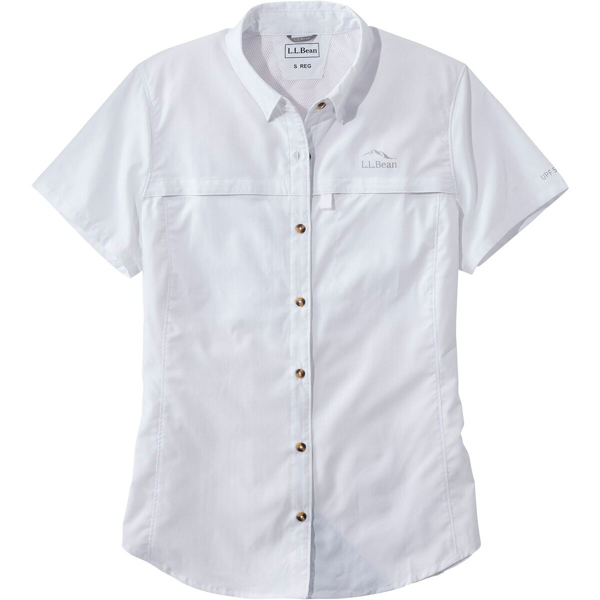 Image of L.L.Bean Tropicwear Regular Short-Sleeve - Women's White, XS