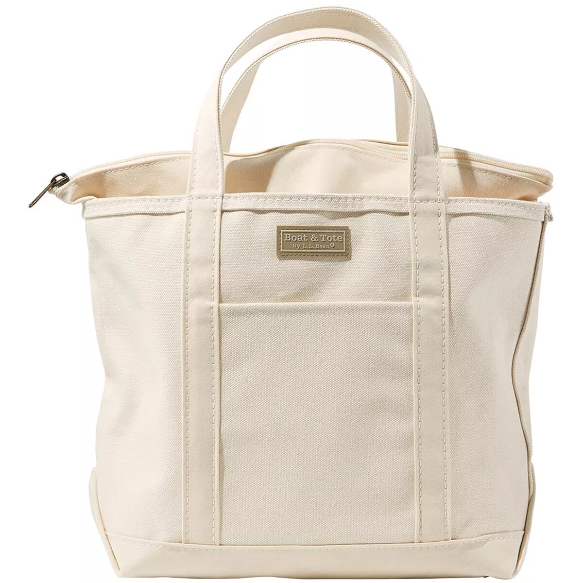 Image of L.L.Bean Boat and Tote Zip-Top Pocket Medium Natural/Natural, One Size