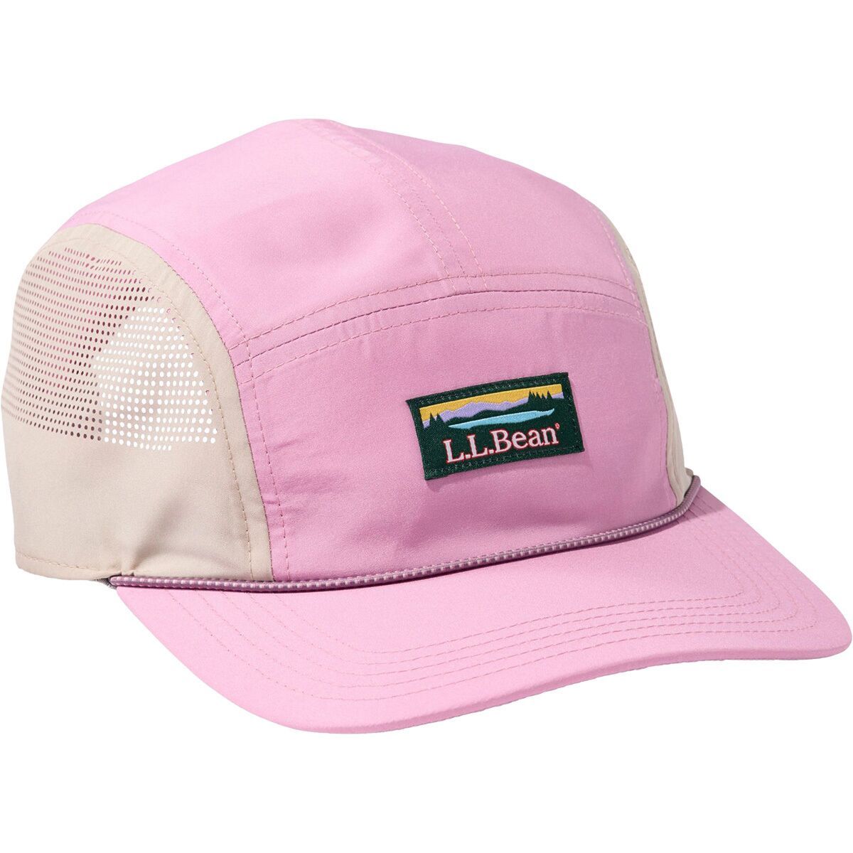 Image of L.L.Bean Mountain Classic 5-Panel Hat Iced Orchid Colorblock, One Size