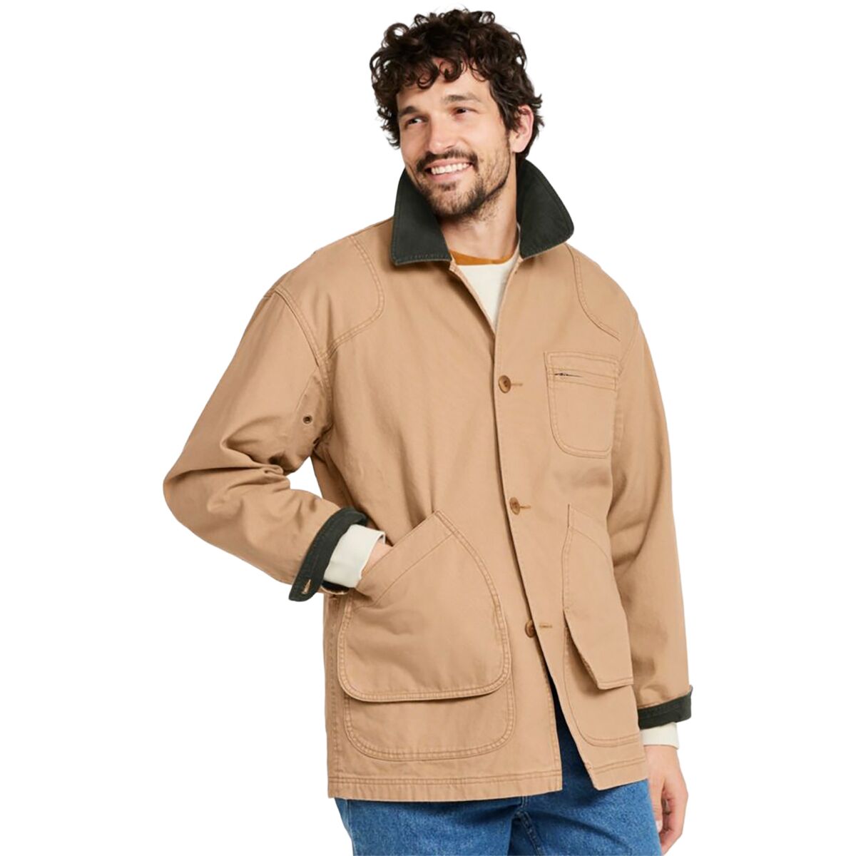 Image of L.L.Bean Cotton-Lined Field Coat - Men's Saddle, XL