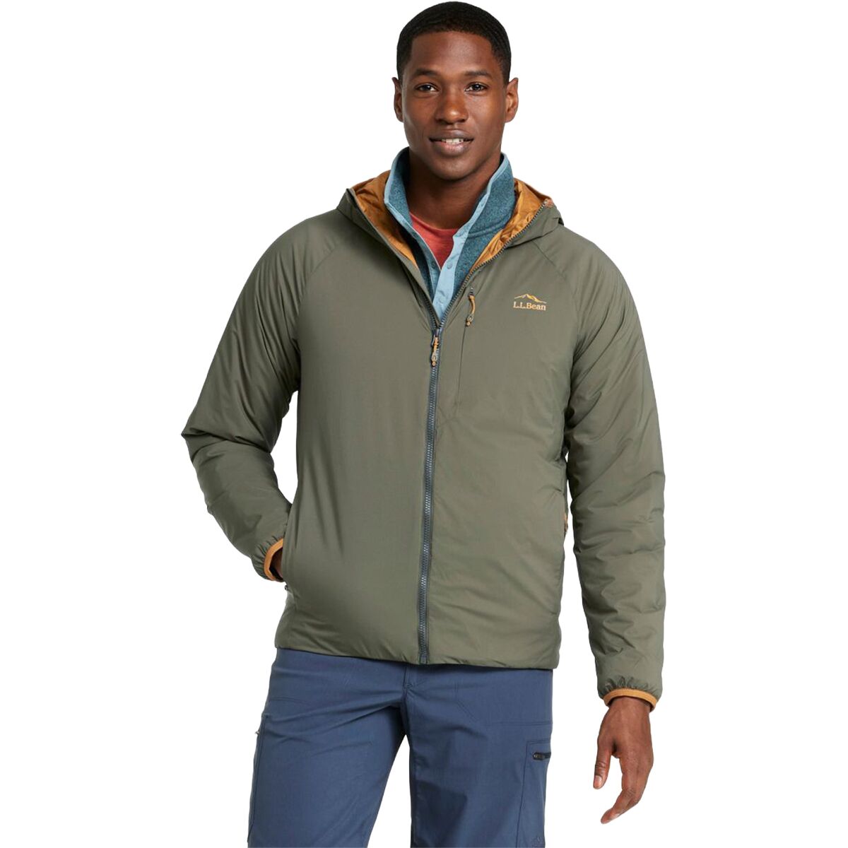 Image of L.L.Bean Primaloft Packaway Air Hoodie - Men's Dark Loden, L