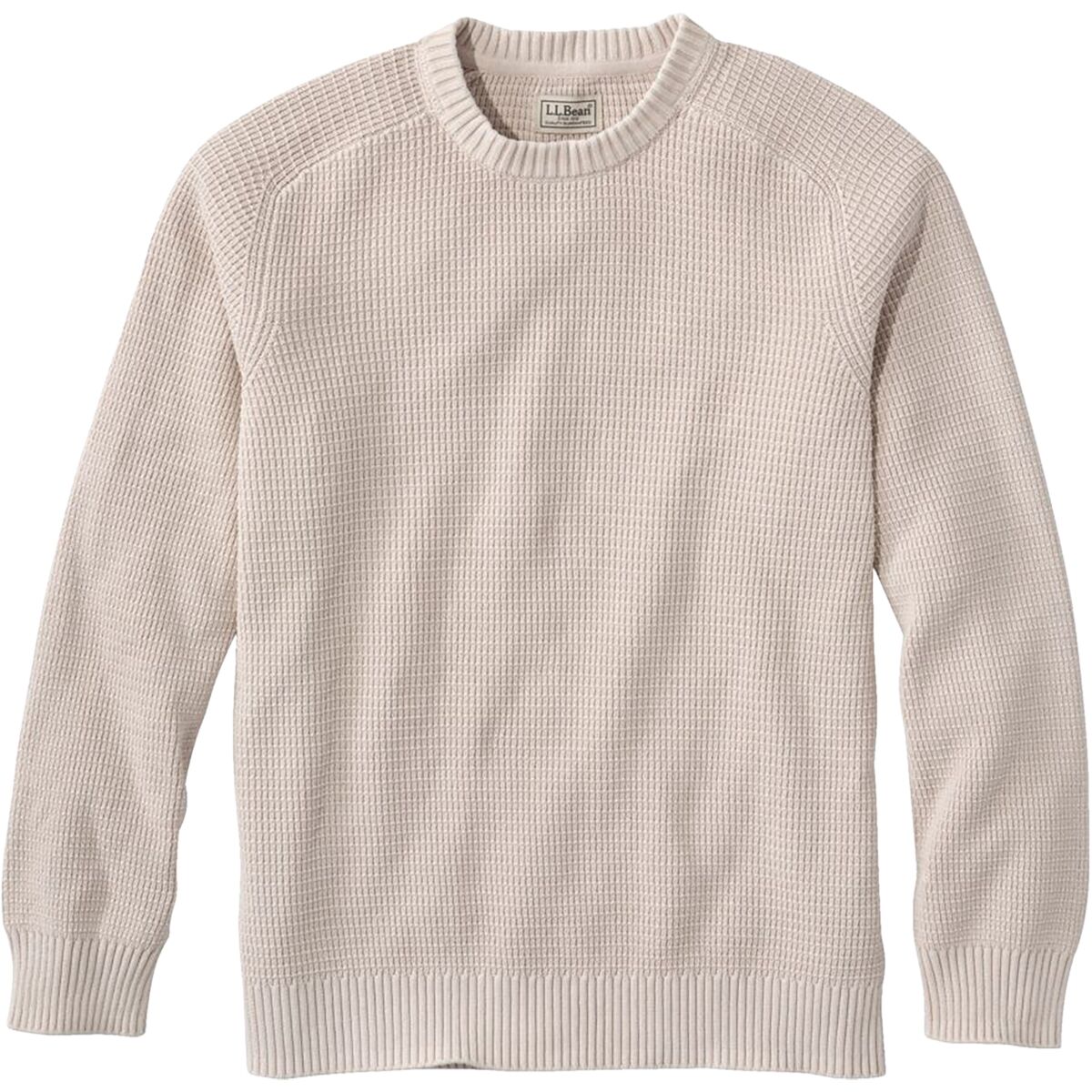 L.L.Bean L.L.Bean Sunwashed Textured Cotton Crewneck Sweater - Men's Oyster Shell, XXL - $59.46 at Backcountry.com
