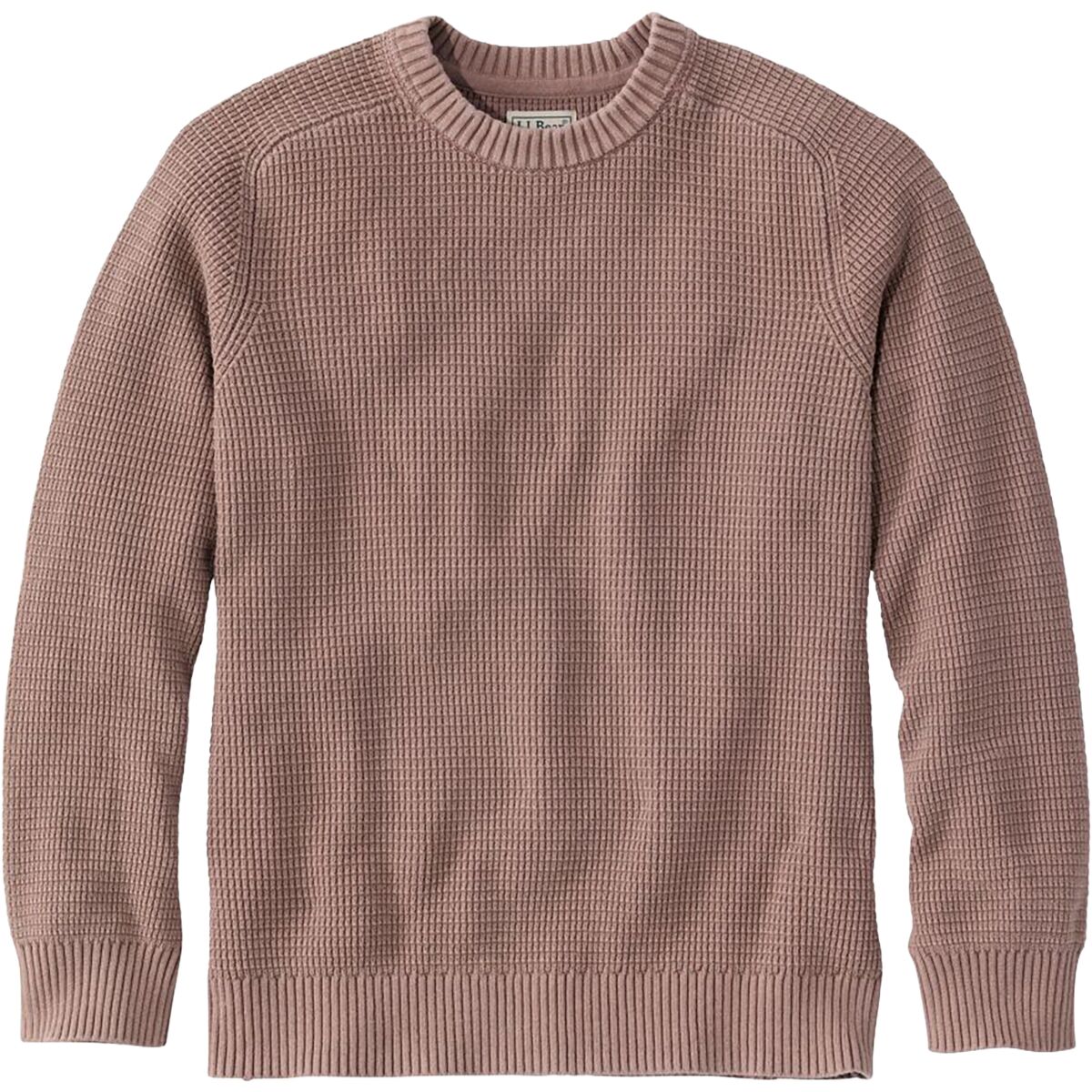 L.L.Bean Sunwashed Textured Cotton Crewneck Sweater - Men