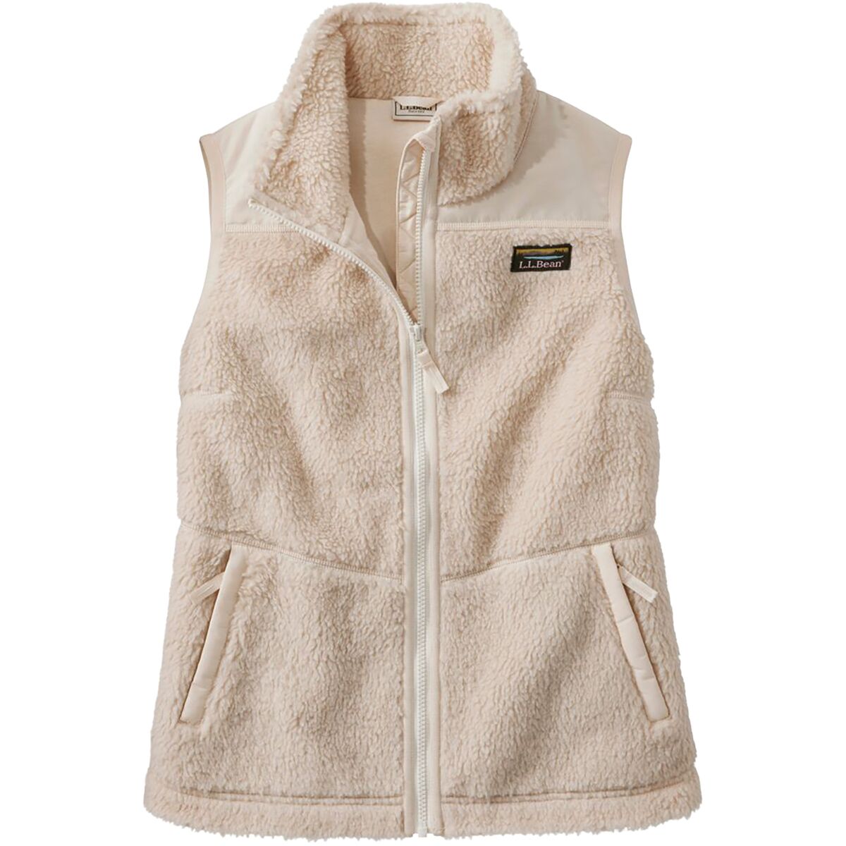 L.L.Bean Bean's Sherpa Fleece Vest - Women's Natural, XL