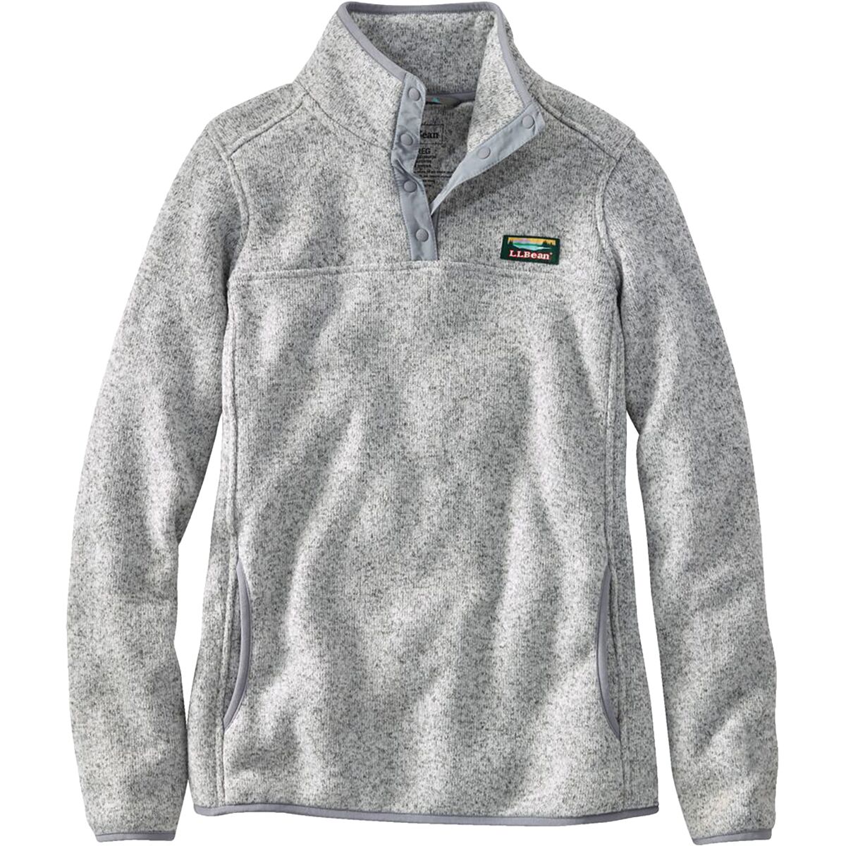 Image of L.L.Bean Bean's Sweater Fleece Pullover - Women's Pewter, XL