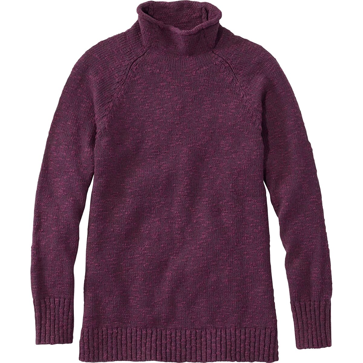 L.L.Bean Cotton Ragg Funnelneck Pullover Sweater - Women