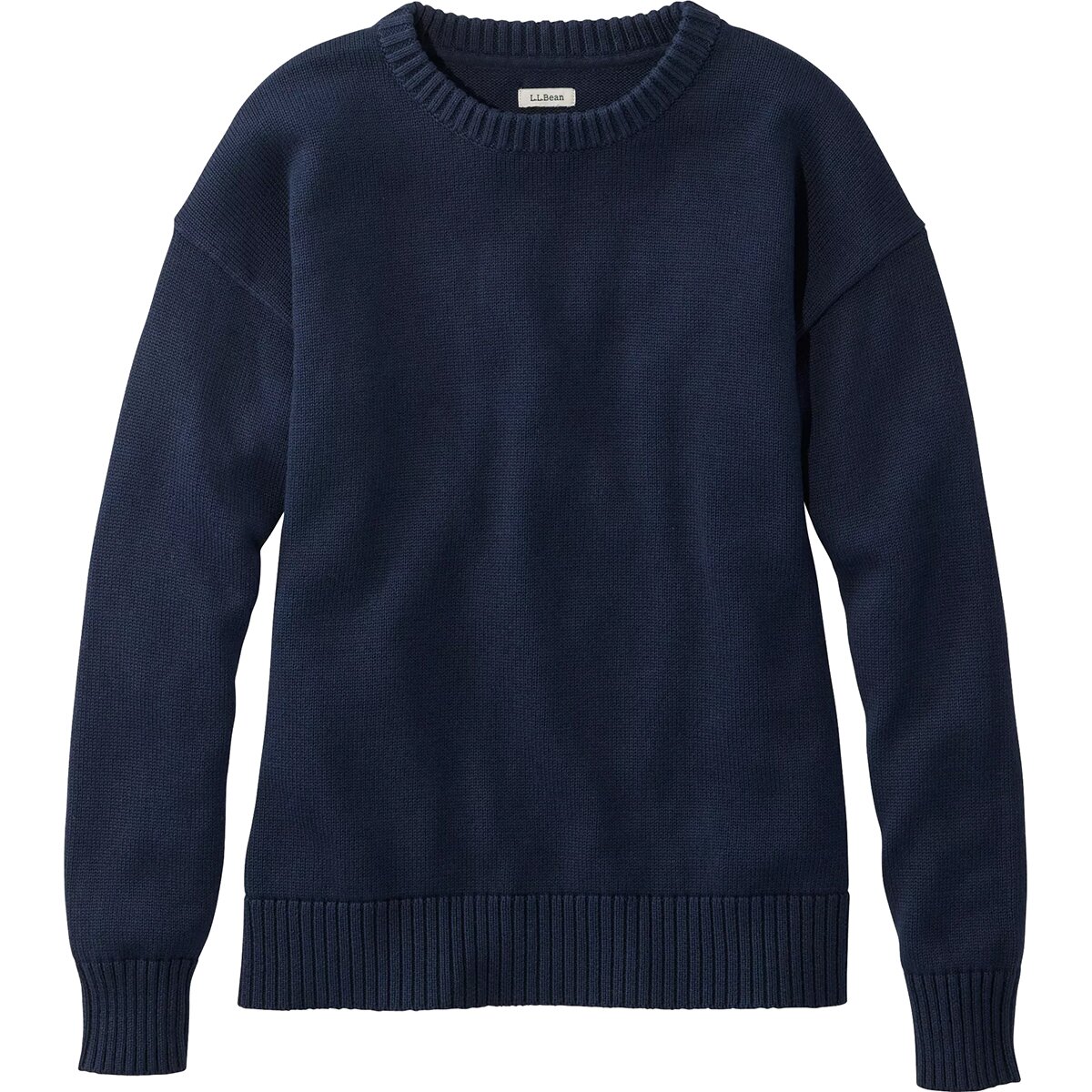 Image of L.L.Bean The Original Double L Crewneck Sweater - Women's Classic Navy, S