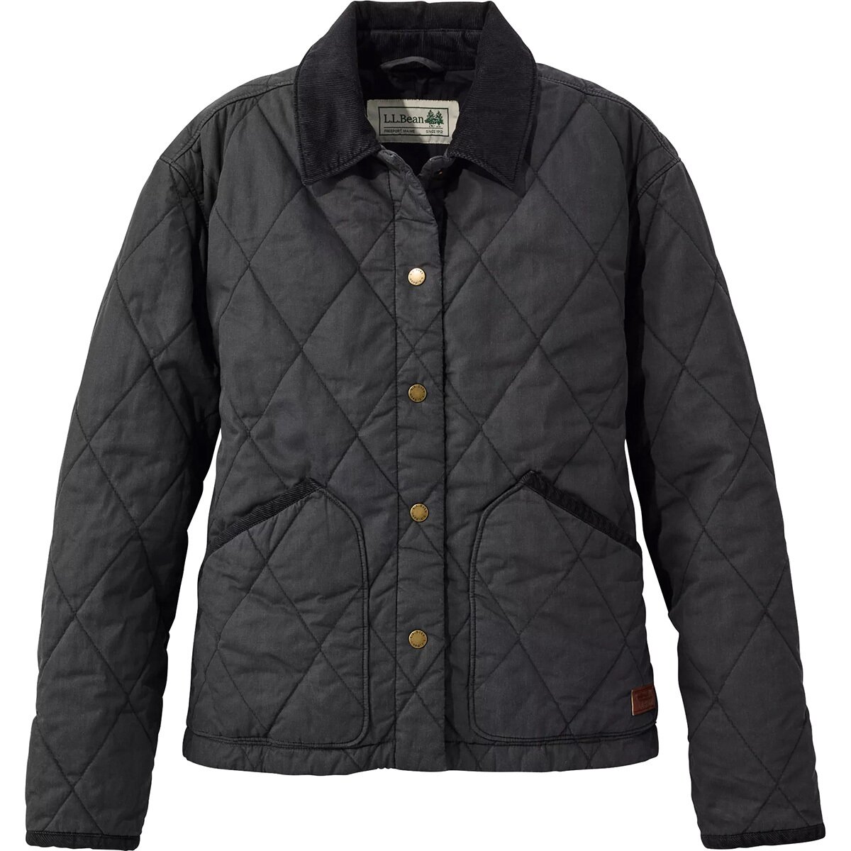 Image of L.L.Bean Insulated Quilted Field Jacket - Women's Faded Black, L