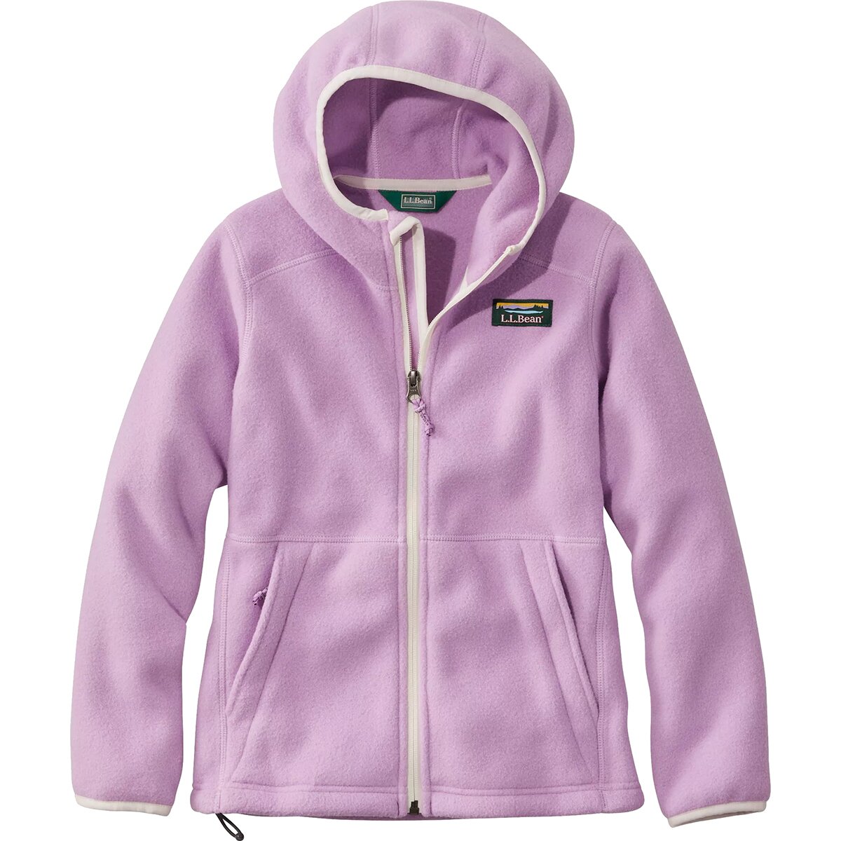 Image of L.L.Bean Mountain Classic Hooded Fleece Jacket - Kids' Lilac, L/14-16