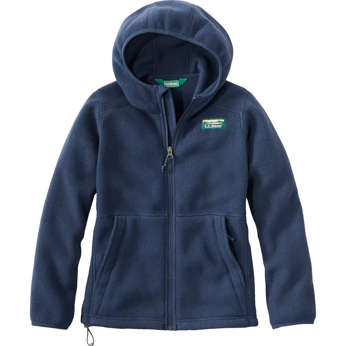 Image of L.L.Bean Mountain Classic Hooded Fleece Jacket - Little Kids' Nautical Navy, L/6X-7